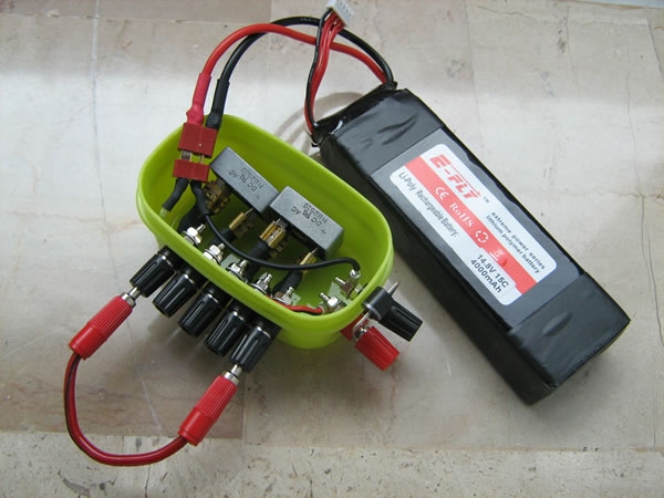 Batterie LiPo e riduttore di tensione